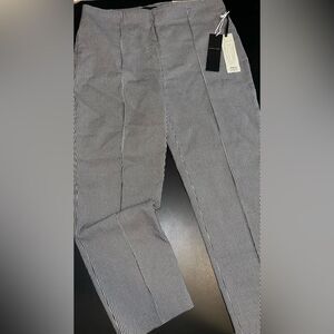Massimo Fabbro Italy Plaid Pull-on Skinny Leg dress trouser pants Size 12 NWT